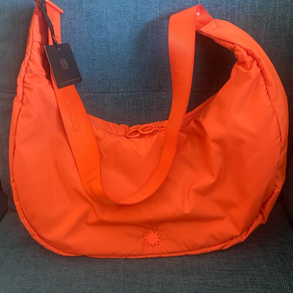 House of Harlow 1960 Orange Hobo Bag with Crescent Design